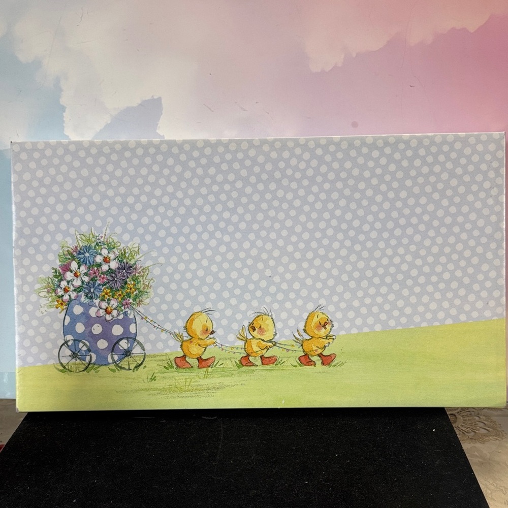 Hobby Lobby Duckling Parade Canvas with Yellow and Blue
